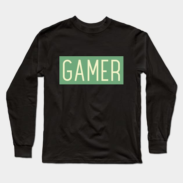 Gamer minimalist Long Sleeve T-Shirt by Derek Player One